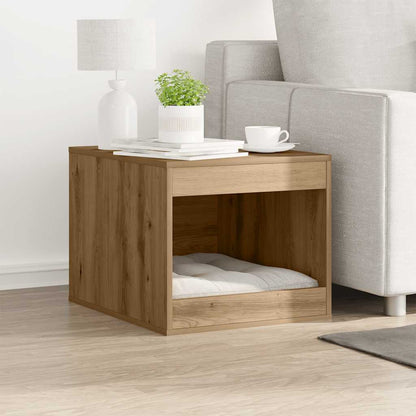 vidaXL Cat Litter Box Enclosure Artisian Oak 47x59x42 cm Engineered Wood 1