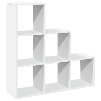 vidaXL Room Divider Bookcase 3-Tier White 99x29x99 cm Engineered Wood 2