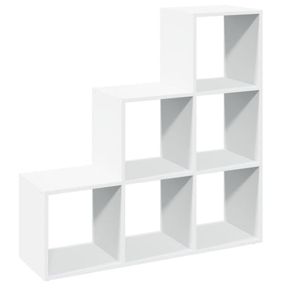vidaXL Room Divider Bookcase 3-Tier White 99x29x99 cm Engineered Wood 6