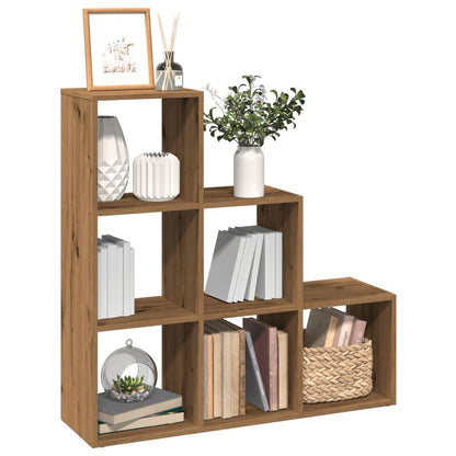 vidaXL Room Divider Bookcase 3-Tier Artisan Oak 99x29x99 cm Engineered Wood 1