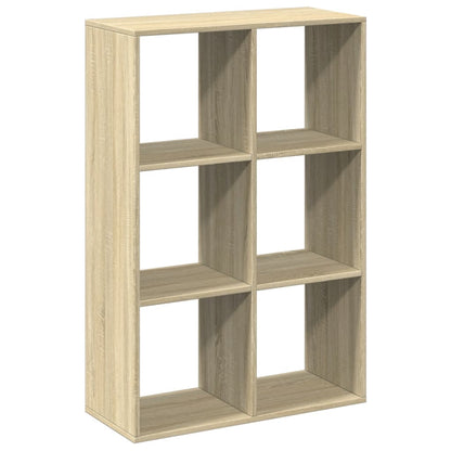 vidaXL Room Divider Bookcase Sonoma Oak 69,5x29x103,5 cm Engineered Wood 2