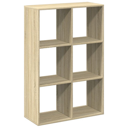 vidaXL Room Divider Bookcase Sonoma Oak 69,5x29x103,5 cm Engineered Wood 6