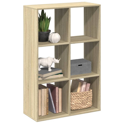 vidaXL Room Divider Bookcase Sonoma Oak 69,5x29x103,5 cm Engineered Wood 1