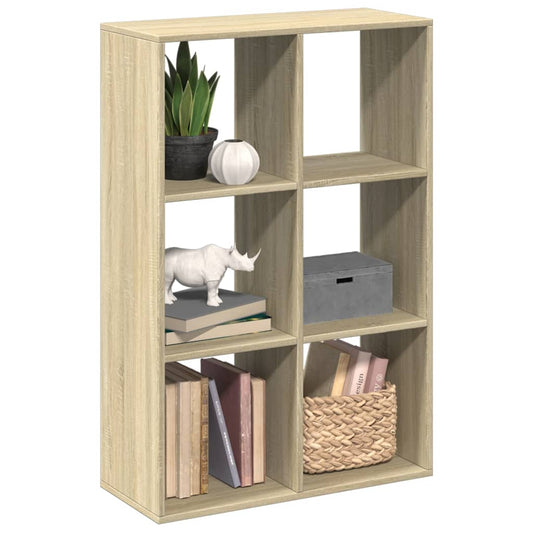 vidaXL Room Divider Bookcase Sonoma Oak 69,5x29x103,5 cm Engineered Wood 1