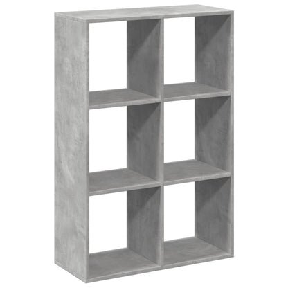 vidaXL Room Divider Bookcase Concrete Grey 69,5x29x103,5 cm Engineered Wood 2