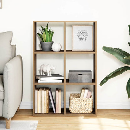 vidaXL Room Divider Bookcase Artisan Oak 69,5x29x103,5 cm Engineered Wood 3