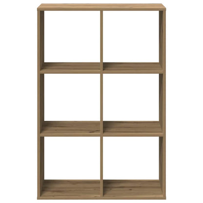 vidaXL Room Divider Bookcase Artisan Oak 69,5x29x103,5 cm Engineered Wood 5