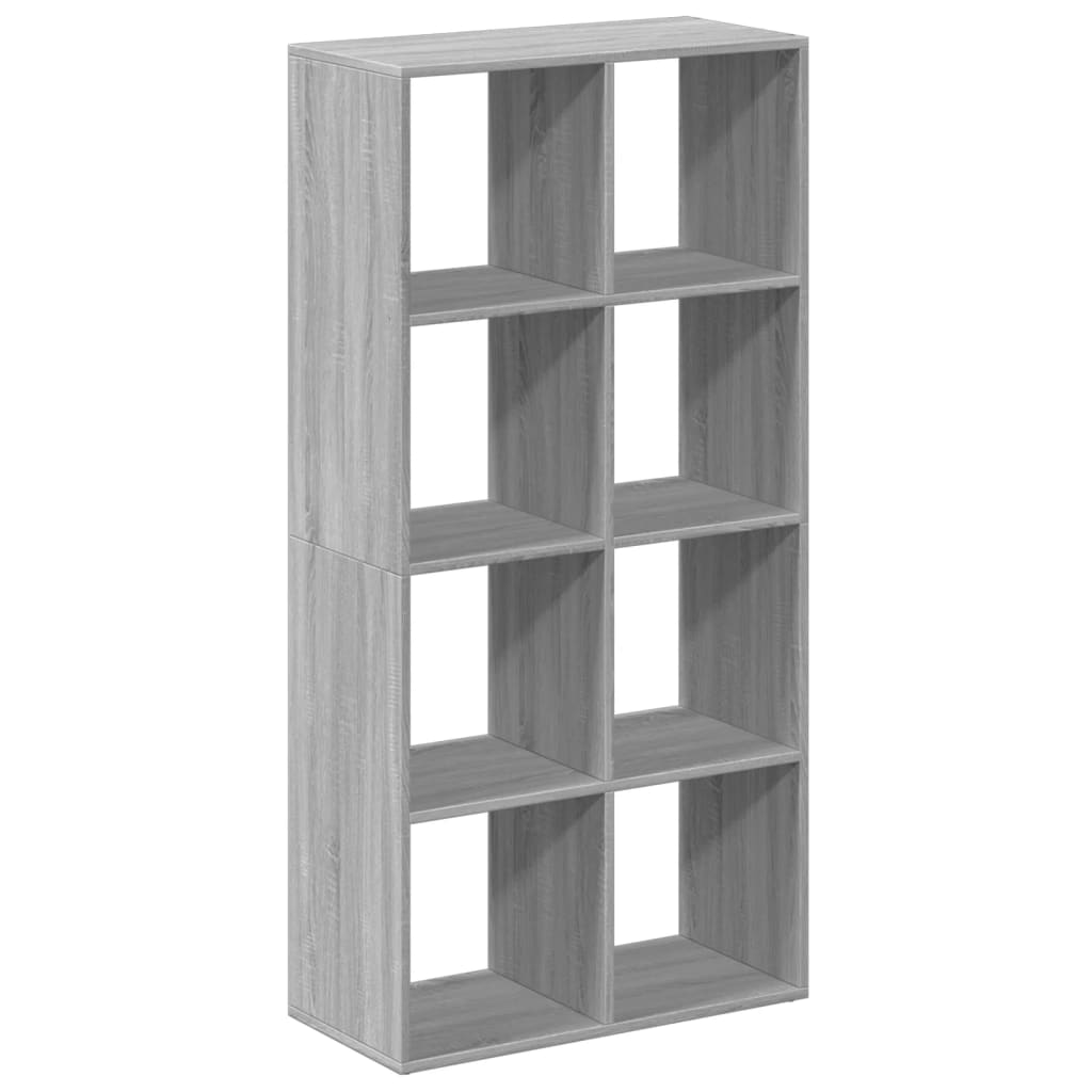 vidaXL Room Divider Bookcase Grey Sonoma 69,5x29x137,5 cm Engineered Wood 2