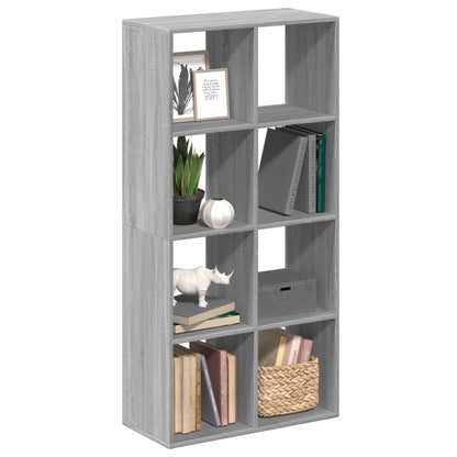 vidaXL Room Divider Bookcase Grey Sonoma 69,5x29x137,5 cm Engineered Wood 1