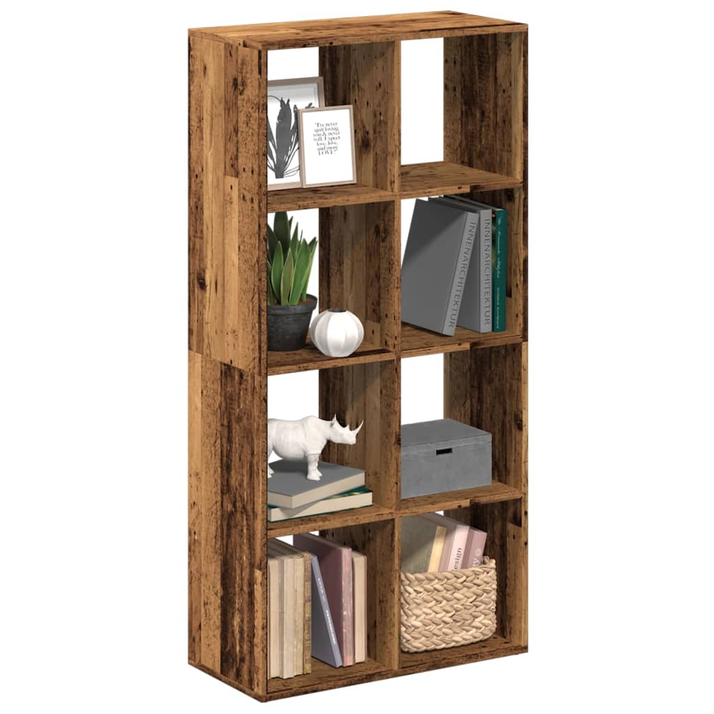 vidaXL Room Divider Bookcase Old Wood 69,5x29x137,5 cm Engineered Wood 1