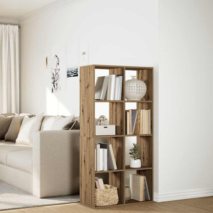 vidaXL Room Divider Bookcase Artisan Oak 69,5x29x137,5 cm Engineered Wood 4