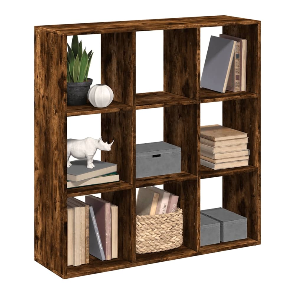 Room Divider Bookcase 102x29x103.5 cm Smoked oak