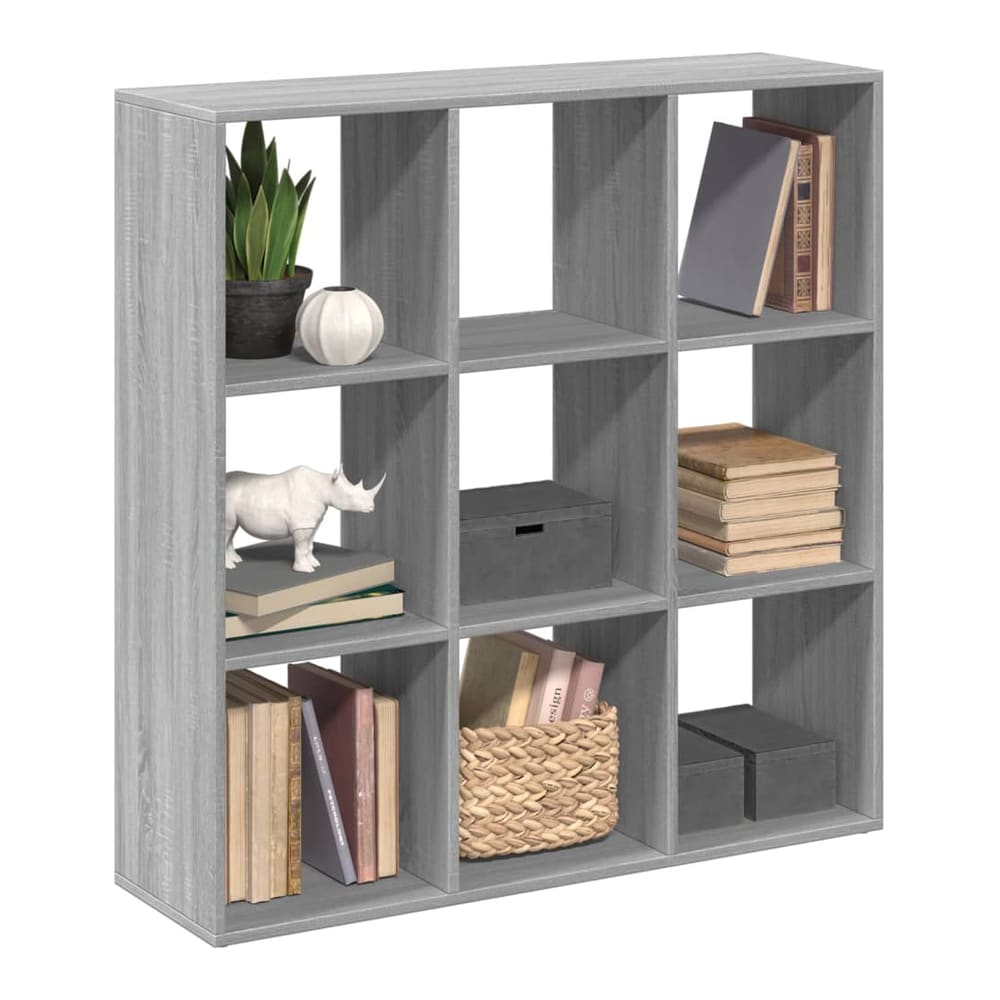 Room Divider Bookcase 102x29x103.5 cm Grey sonoma