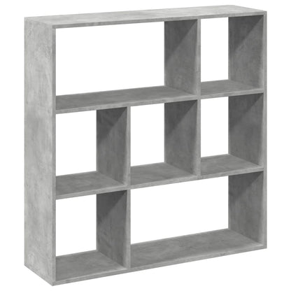 vidaXL Room Divider Bookcase Concrete Grey 102x29x103,5 cm Engineered Wood 6
