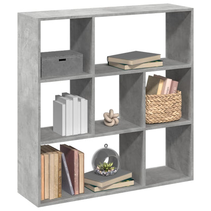 vidaXL Room Divider Bookcase Concrete Grey 102x29x103,5 cm Engineered Wood 1