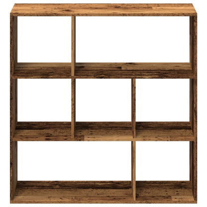 vidaXL Room Divider Bookcase Old Wood 102x29x103,5 cm Engineered Wood 5