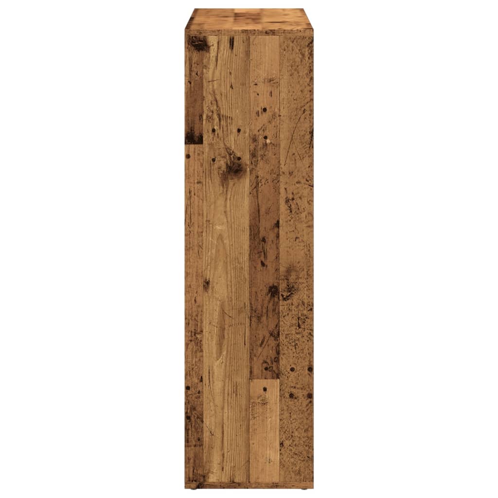 vidaXL Room Divider Bookcase Old Wood 102x29x103,5 cm Engineered Wood 6