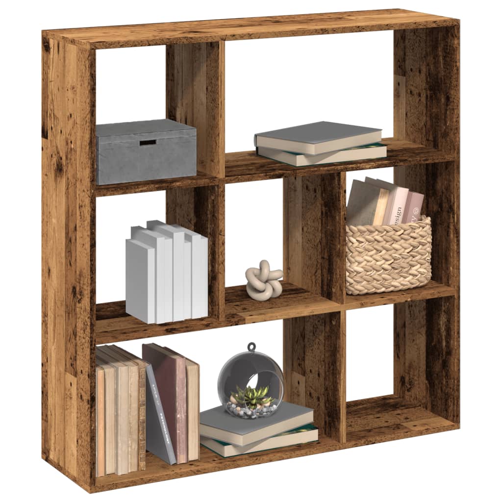 vidaXL Room Divider Bookcase Old Wood 102x29x103,5 cm Engineered Wood 1