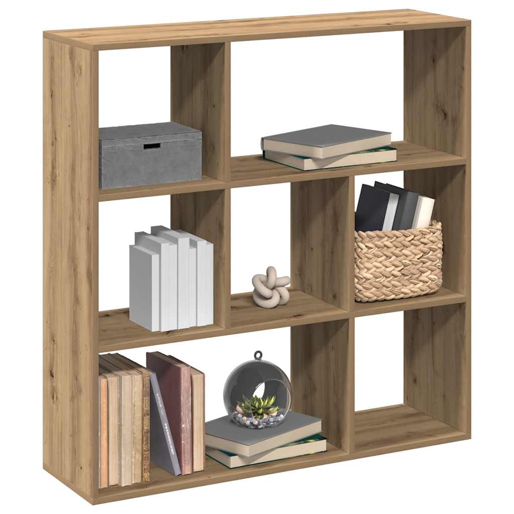 vidaXL Room Divider Bookcase Artisan Oak 102x29x103,5 cm Engineered Wood 1