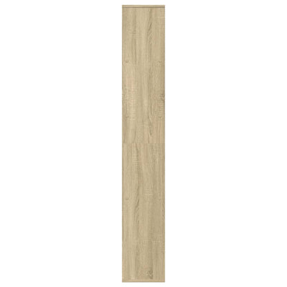 vidaXL Room Divider Bookcase Sonoma Oak 67x25x161.5 cm Engineered Wood 6