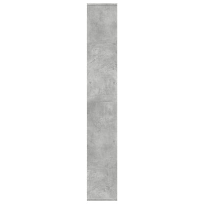 vidaXL Room Divider Bookcase Concrete Grey 67x25x161.5 cm Engineered Wood 6