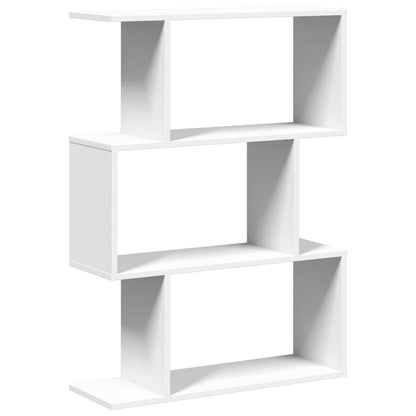 vidaXL Room Divider Bookcase 3-Tier White 70x24x97 cm Engineered Wood 2