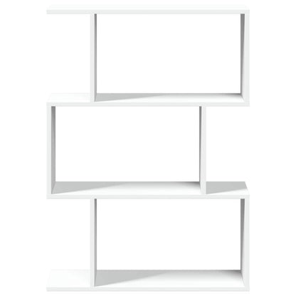 vidaXL Room Divider Bookcase 3-Tier White 70x24x97 cm Engineered Wood 5