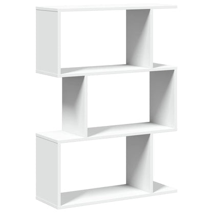 vidaXL Room Divider Bookcase 3-Tier White 70x24x97 cm Engineered Wood 6