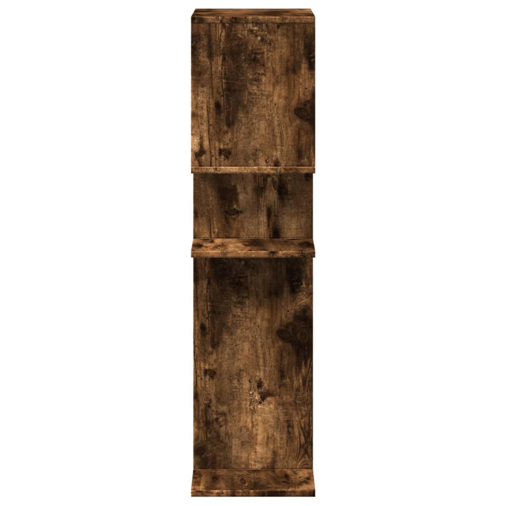 vidaXL Room Divider Bookcase Smoked Oak 92x29x112 cm Engineered Wood 6