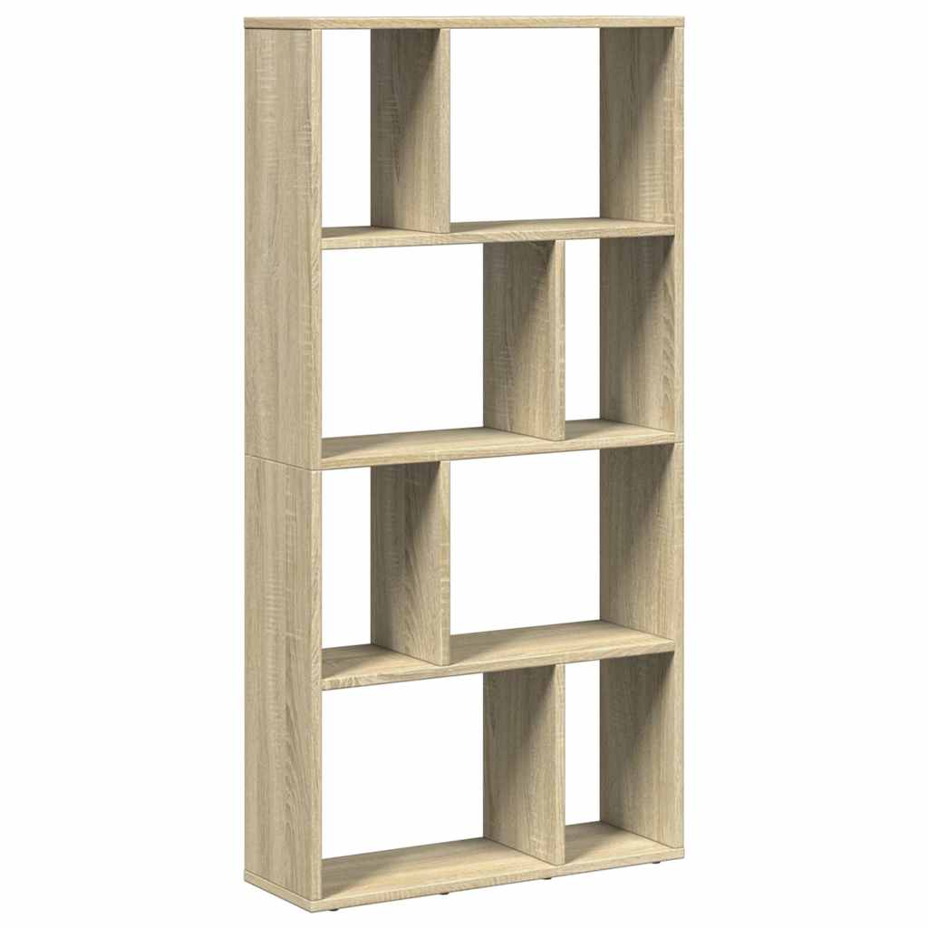vidaXL Bookcase Sonoma Oak 60x20x120,5 cm Engineered Wood 2