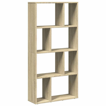 vidaXL Bookcase Sonoma Oak 60x20x120,5 cm Engineered Wood 6