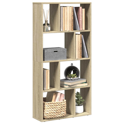 vidaXL Bookcase Sonoma Oak 60x20x120,5 cm Engineered Wood 1