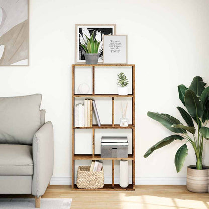 vidaXL Bookcase Old Wood 60x20x120,5 cm Engineered Wood 3
