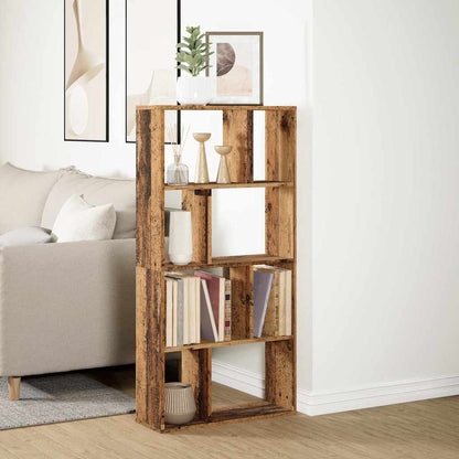 vidaXL Bookcase Old Wood 60x20x120,5 cm Engineered Wood 4