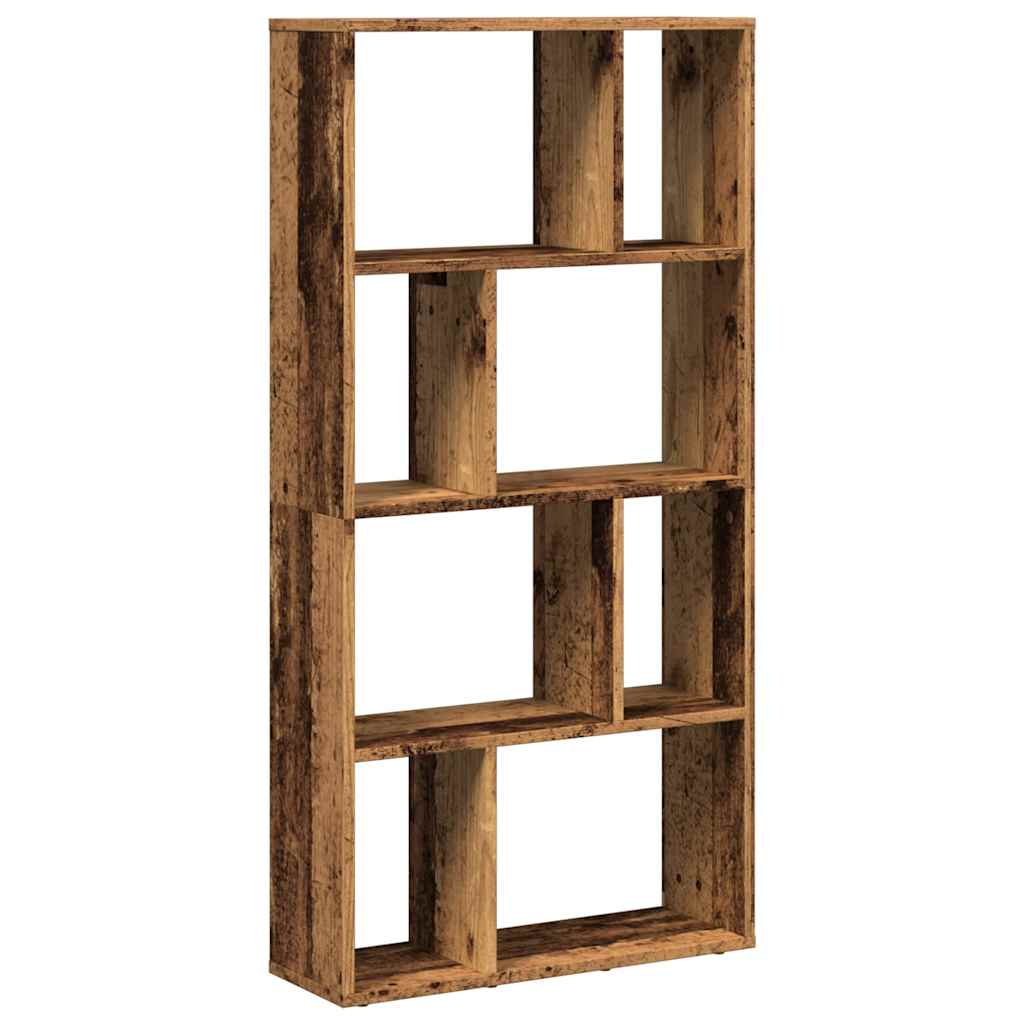 vidaXL Bookcase Old Wood 60x20x120,5 cm Engineered Wood 6