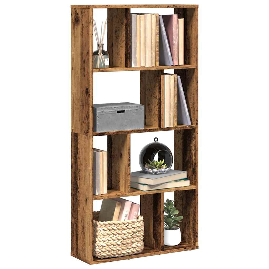 vidaXL Bookcase Old Wood 60x20x120,5 cm Engineered Wood 1