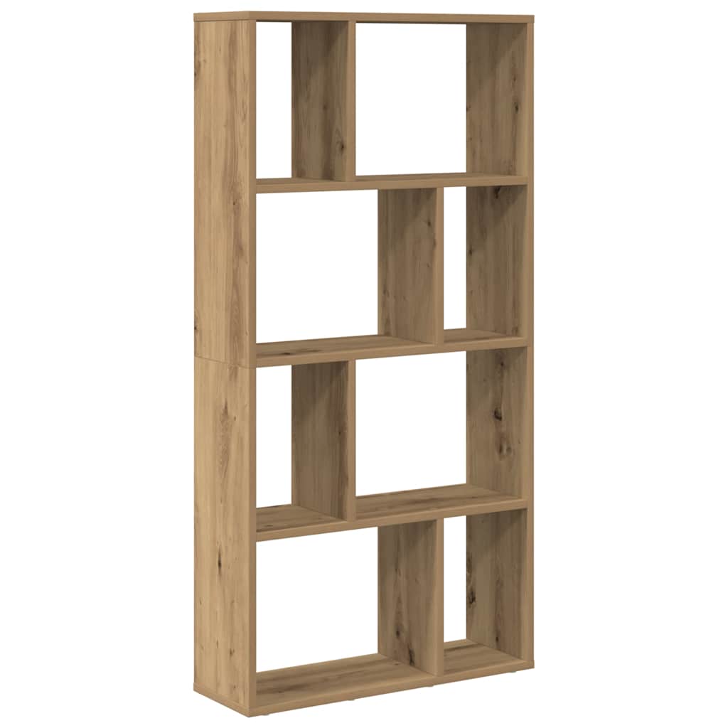 vidaXL Bookcase Artisian Oak 60x20x120,5 cm Engineered Wood 2