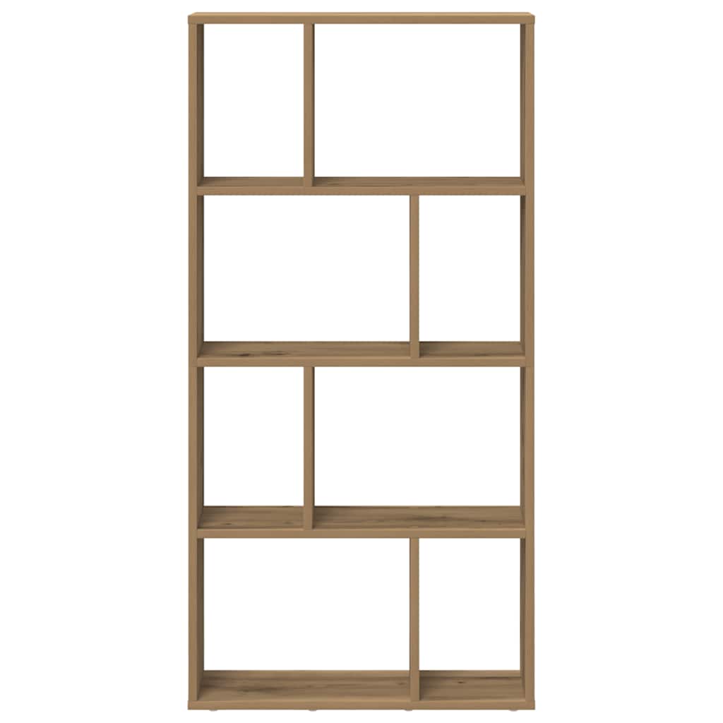 vidaXL Bookcase Artisian Oak 60x20x120,5 cm Engineered Wood 5
