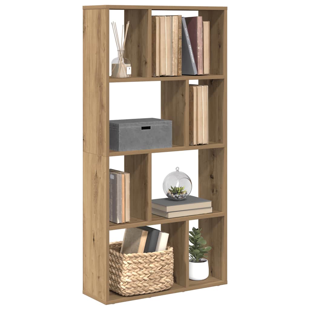 vidaXL Bookcase Artisian Oak 60x20x120,5 cm Engineered Wood 1