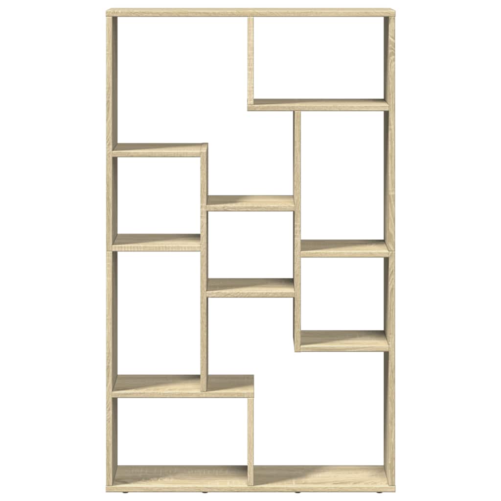 vidaXL Bookcase Sonoma Oak 72x20x120,5 cm Engineered Wood 5