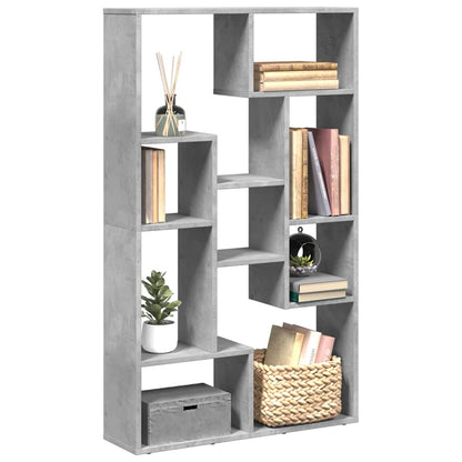 vidaXL Bookcase Concrete Grey 72x20x120,5 cm Engineered Wood 1