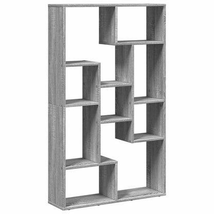 vidaXL Bookcase Grey Sonoma 72x20x120,5 cm Engineered Wood 2