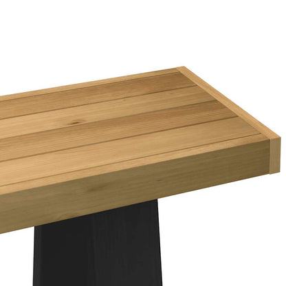 vidaXL Console Table NOAIN A-Shaped Legs 120x30x75 cm Solid Wood Pine 6