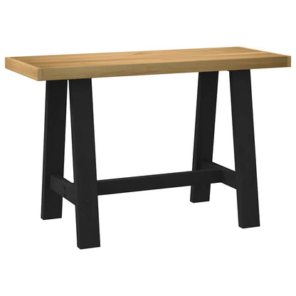vidaXL Desk NOAIN A-Shaped Legs 120x50x75 cm Solid Wood Pine 1