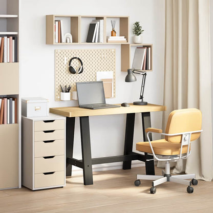 vidaXL Desk NOAIN A-Shaped Legs 120x50x75 cm Solid Wood Pine 2