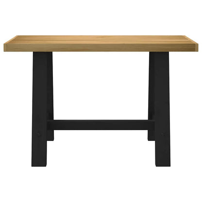 vidaXL Desk NOAIN A-Shaped Legs 120x50x75 cm Solid Wood Pine 3