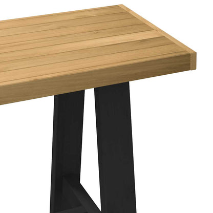 vidaXL Desk NOAIN A-Shaped Legs 120x50x75 cm Solid Wood Pine 6