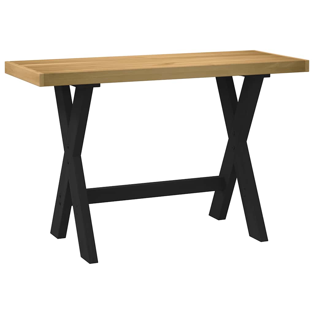 vidaXL Desk NOAIN X-Shaped Legs 120x50x75 cm Solid Wood Pine 1