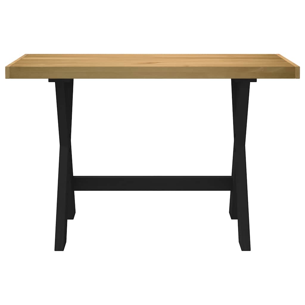 vidaXL Desk NOAIN X-Shaped Legs 120x50x75 cm Solid Wood Pine 3