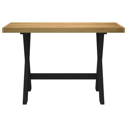 vidaXL Desk NOAIN X-Shaped Legs 120x50x75 cm Solid Wood Pine 3